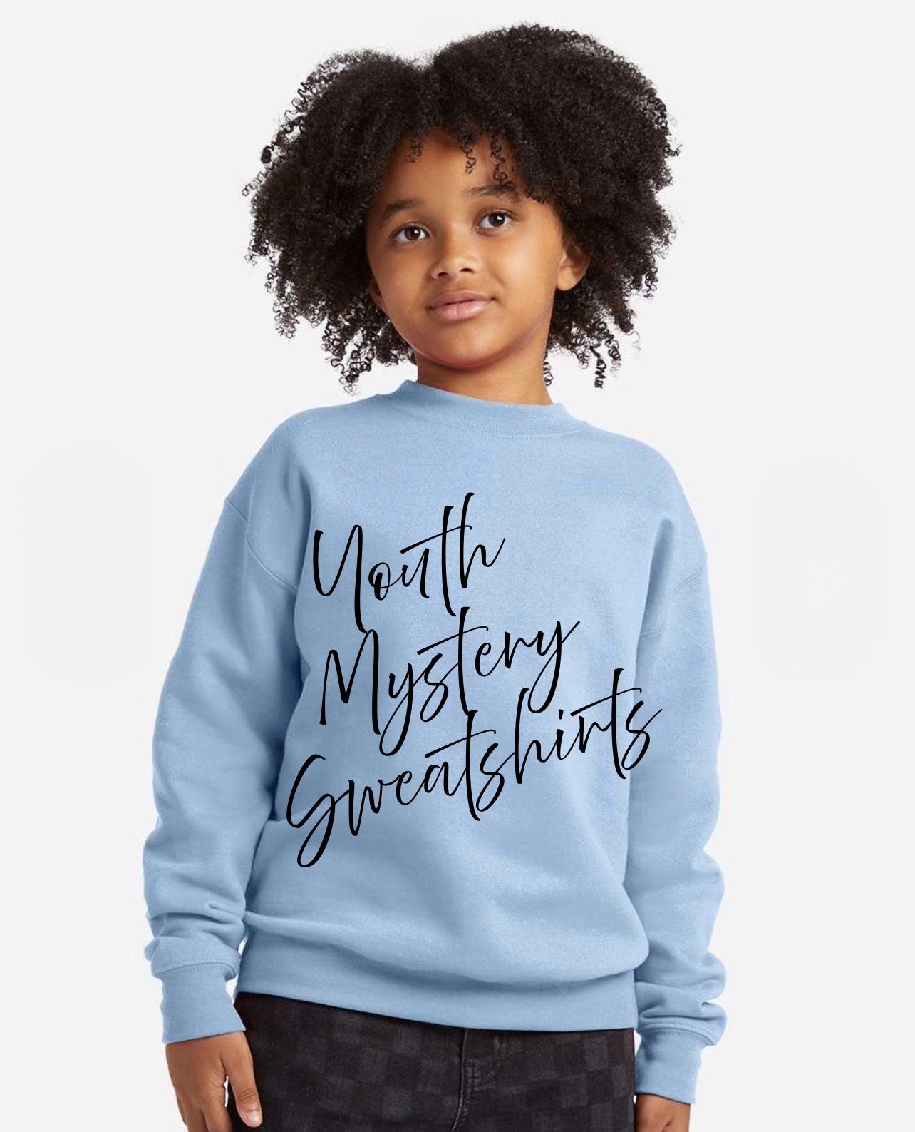 Youth Mystery Light Blue Sweatshirts